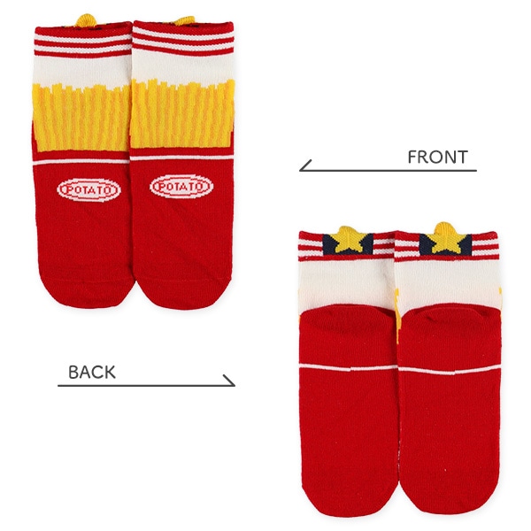 3足組キッズアンクルソックス（ファストフード）