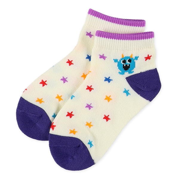 3足組キッズアンクルソックス（モンスター）