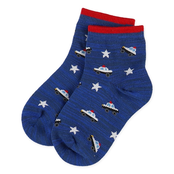3足組キッズアンクルソックス（星・くるま）