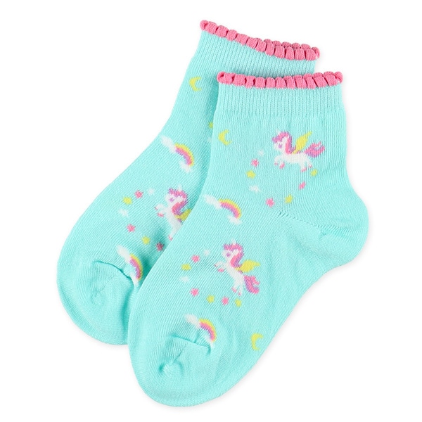 3足組キッズアンクルソックス（ユニコーン）