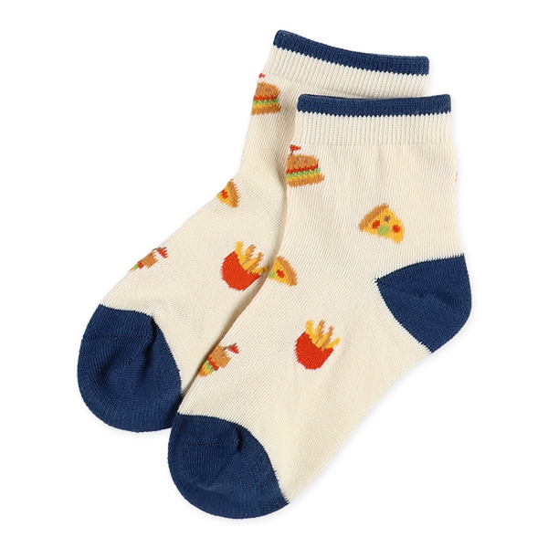 3足組キッズアンクルソックス（ジャンクフード）