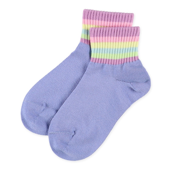 3足組キッズアンクルソックス（レインボー）