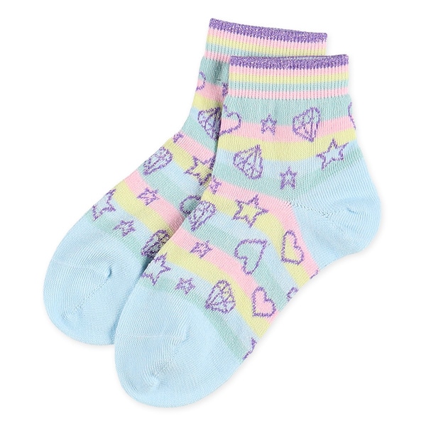 3足組キッズアンクルソックス（ユニコーン）