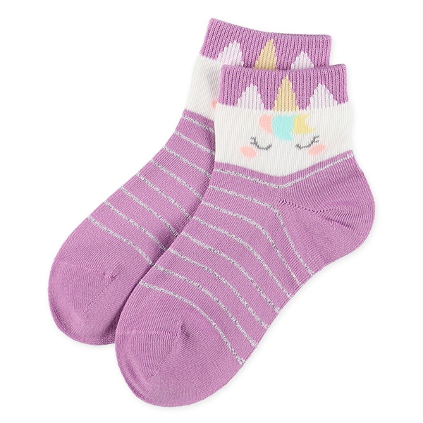 3足組キッズアンクルソックス（ユニコーン）