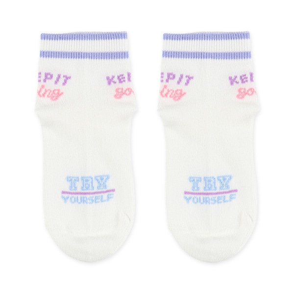 3足組キッズアンクルソックス（サイドロゴ）