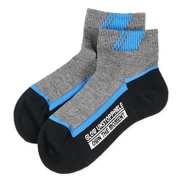 3足組キッズアンクルソックス（ロゴ）