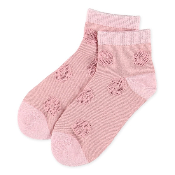 3足組キッズアンクルソックス（花柄）