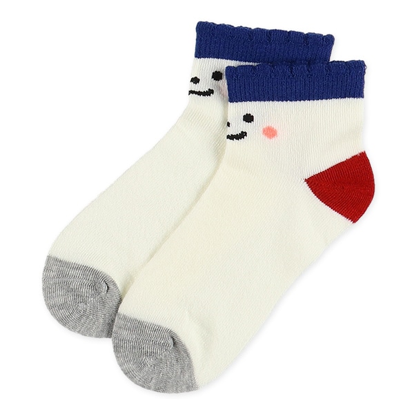 3足組キッズアンクルソックス（フェイス）