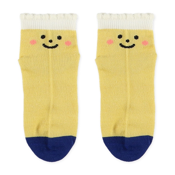 3足組キッズアンクルソックス（フェイス）