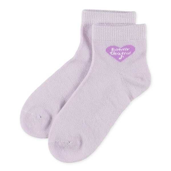 3足組キッズアンクルソックス（ハートロゴ）