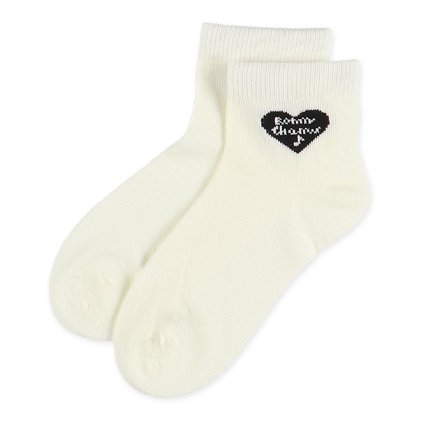 3足組キッズアンクルソックス（ハートロゴ）