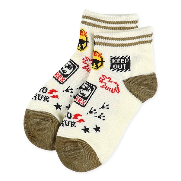 3足組キッズアンクルソックス（恐竜）