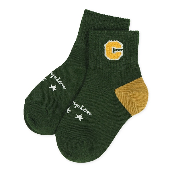 Champion）3足組キッズショート丈ソックス（ロゴ）