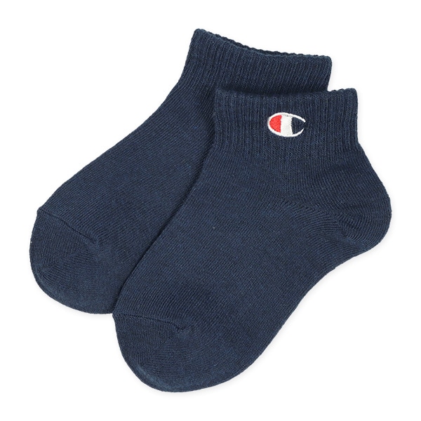 Champion）3足組キッズローカットソックス（刺繍）