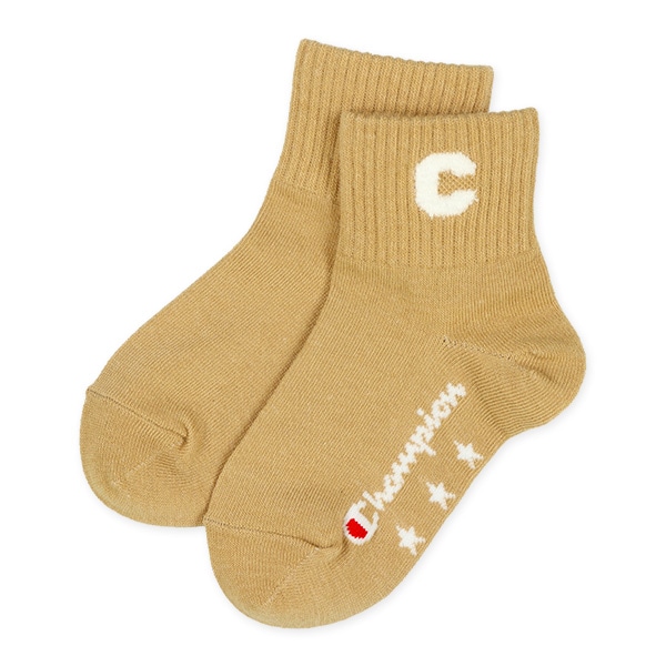 Champion）3足組キッズショート丈ソックス（カラーロゴ）