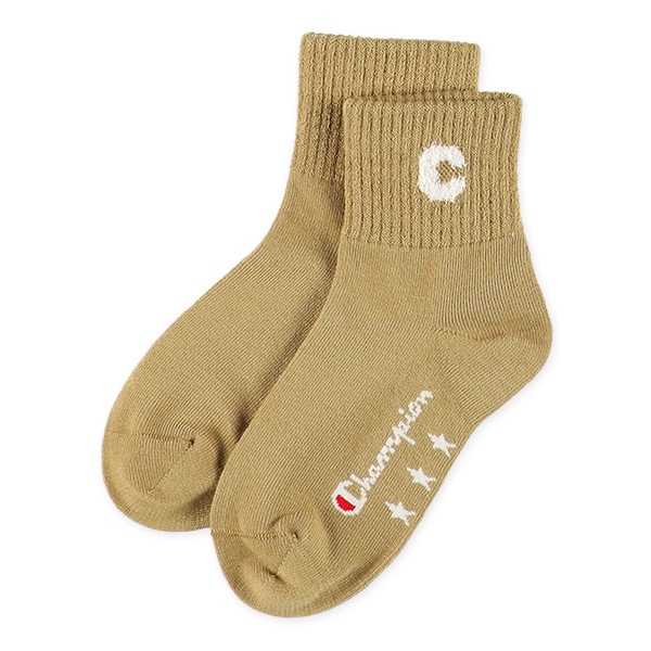 Champion）3足組キッズアンクルソックス（カラーロゴ）