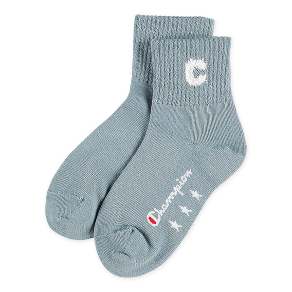 Champion）3足組キッズアンクルソックス（カラーロゴ）