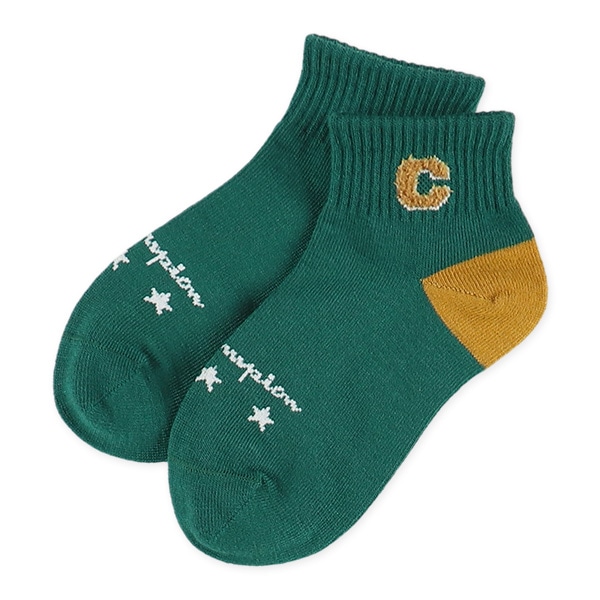 Champion）3足組キッズローカットソックス（ロゴ）
