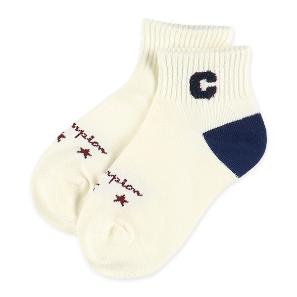 Champion）3足組キッズローカットソックス（ロゴ）