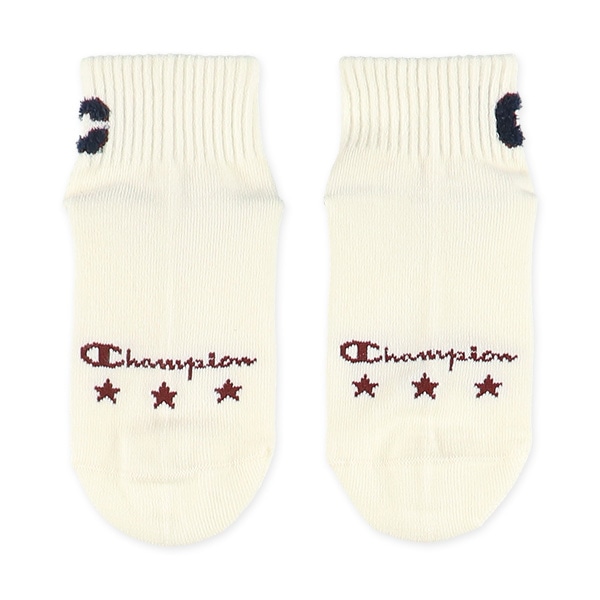 Champion）3足組キッズローカットソックス（ロゴ）