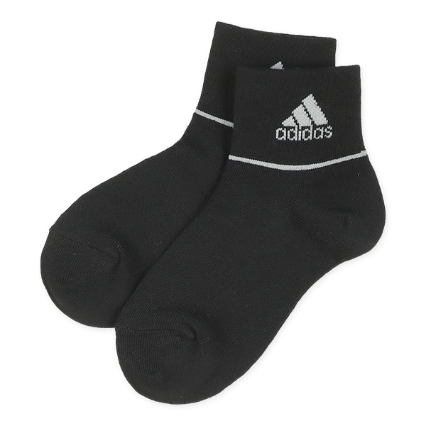 adidas）3足組キッズローカットソックス（ロゴライン）