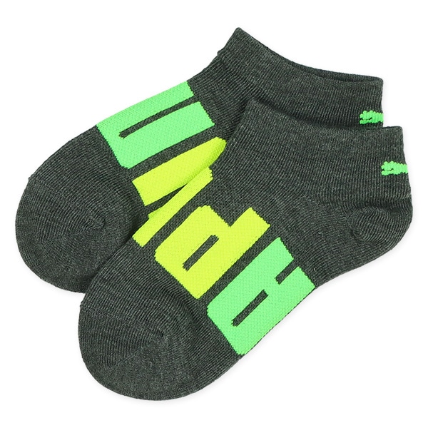 PUMA）3足組キッズローカットソックス（足底ロゴ）