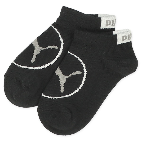 PUMA）3足組キッズローカットソックス（フロントロゴ）