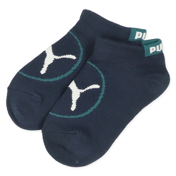 PUMA）3足組キッズローカットソックス（フロントロゴ）