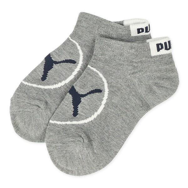 PUMA）3足組キッズローカットソックス（フロントロゴ）