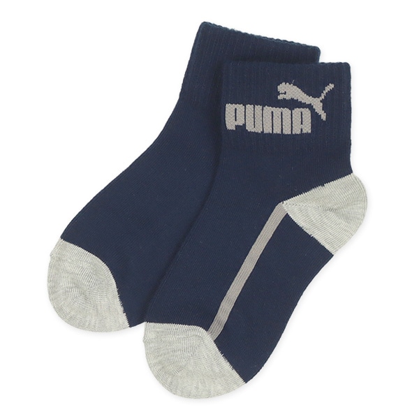 PUMA）3足組キッズローカットソックス（サイドライン）