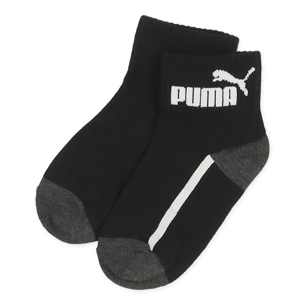 PUMA）3足組キッズローカットソックス（サイドライン）