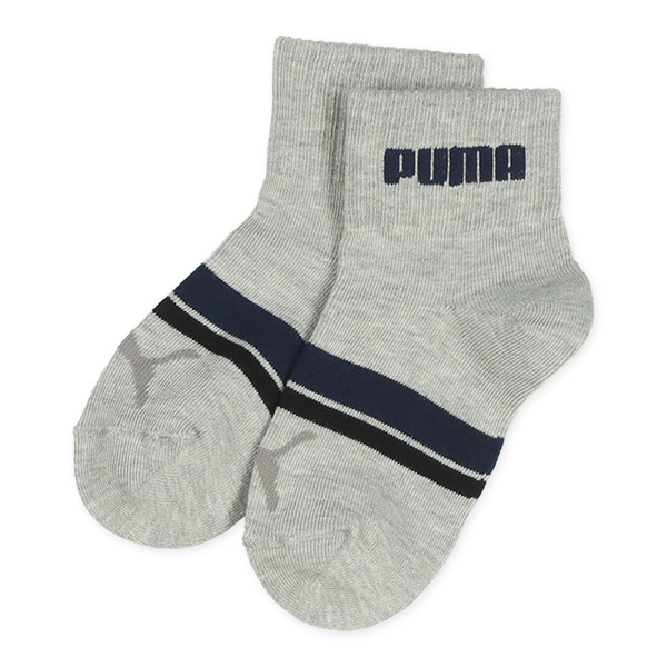 PUMA）3足組キッズローカットソックス（ロゴ）