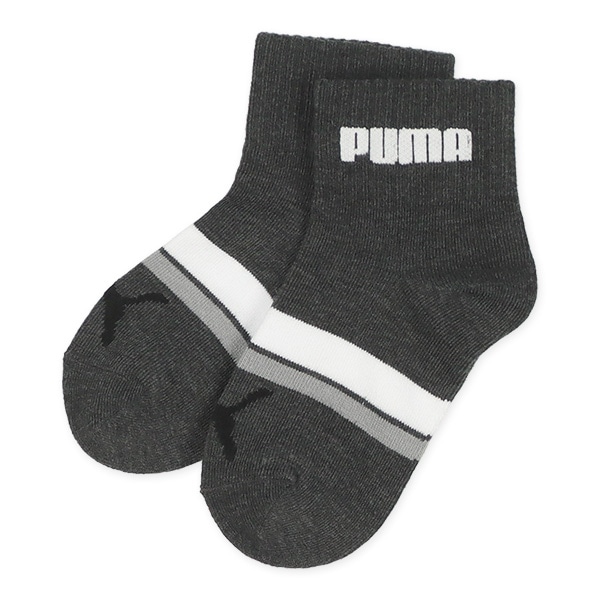PUMA）3足組キッズローカットソックス（ロゴ）