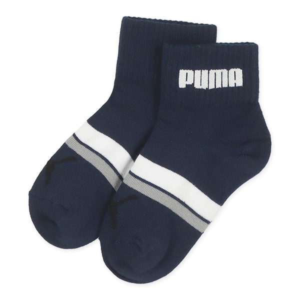 PUMA）3足組キッズローカットソックス（ロゴ）