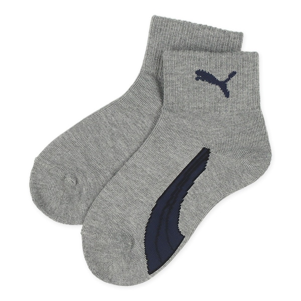 PUMA）3足組キッズローカットソックス（ロゴ）
