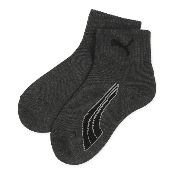 PUMA）3足組キッズローカットソックス（ロゴ）