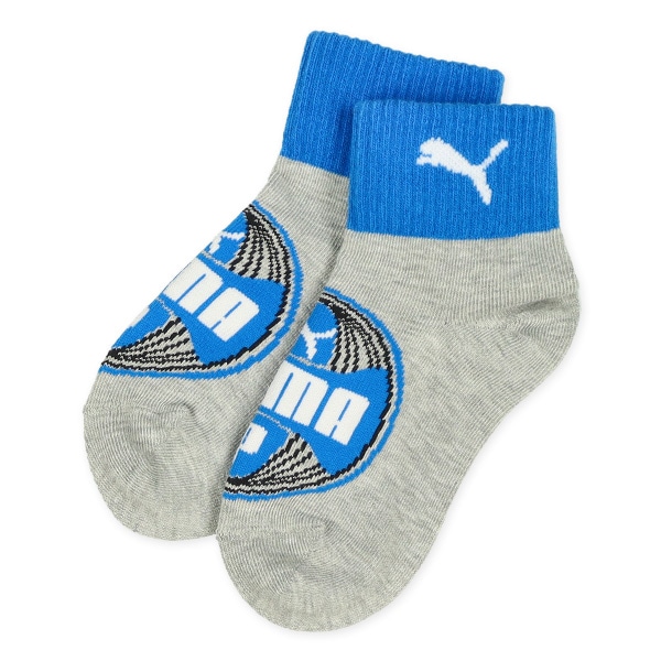 PUMA）3足組キッズローカットソックス（フロントロゴ）
