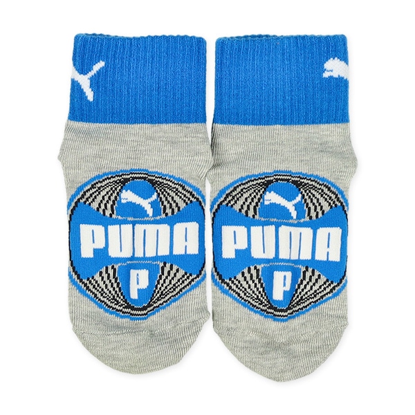 PUMA）3足組キッズローカットソックス（フロントロゴ）