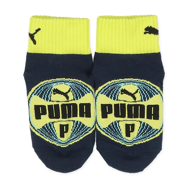 PUMA）3足組キッズローカットソックス（フロントロゴ）