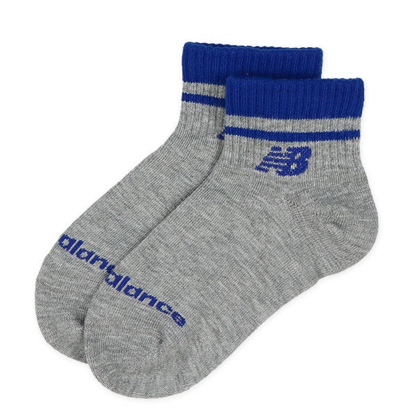NewBalance）3足組キッズショート丈ソックス（ラインロゴ）