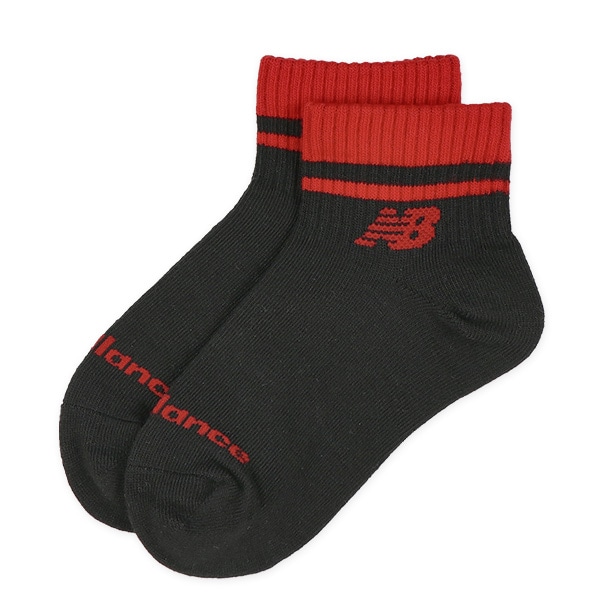 NewBalance）3足組キッズショート丈ソックス（ラインロゴ）