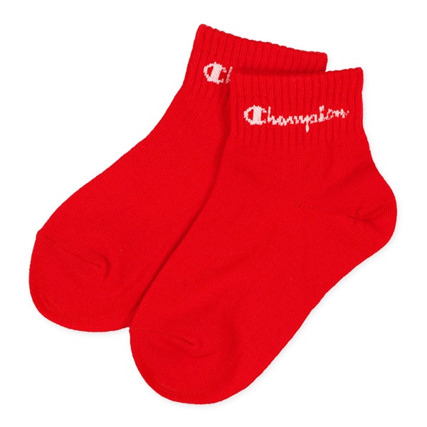 Champion）3足組キッズローカットソックス（カラー無地）