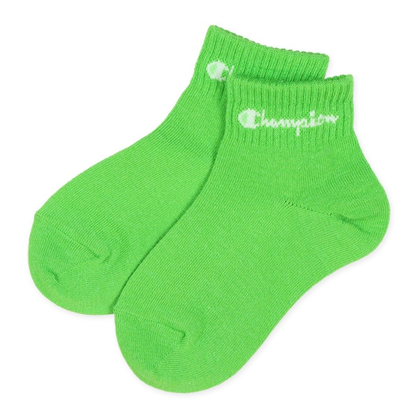 Champion）3足組キッズローカットソックス（カラー無地）