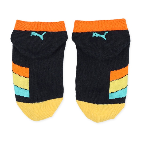 PUMA）3足組キッズローカットソックス（カラフルロゴ）