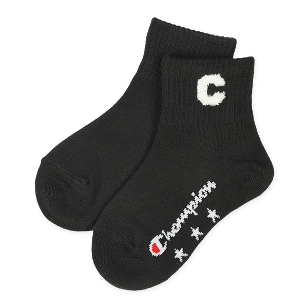 Champion）3足組キッズショート丈ソックス（ビッグロゴ）
