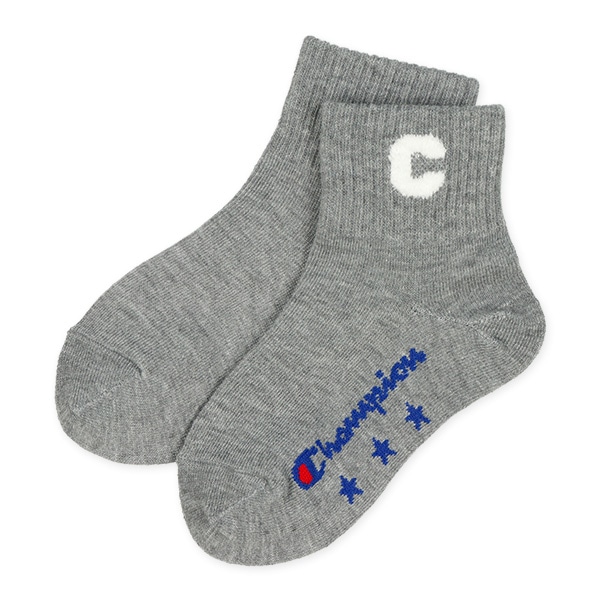 Champion）3足組キッズショート丈ソックス（ビッグロゴ）