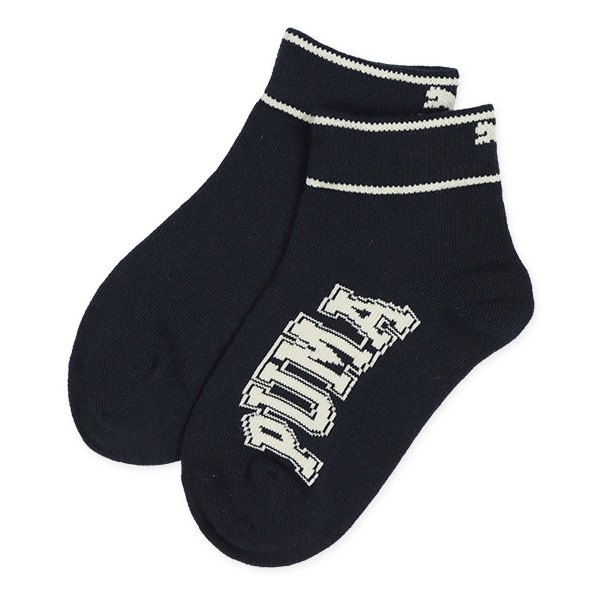 PUMA）3足組キッズショート丈ソックス（ロゴライン）