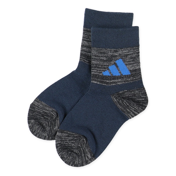 adidas）3足組キッズクルーソックス（ロゴ）