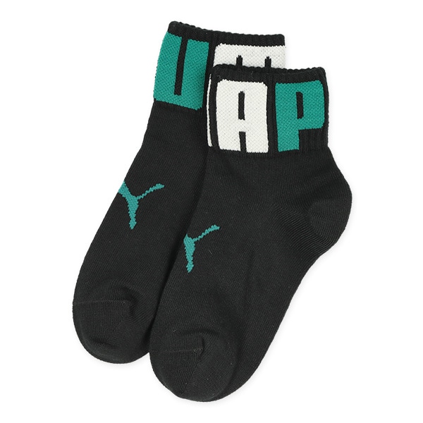 PUMA）3足組キッズローカットソックス（ビッグロゴ）