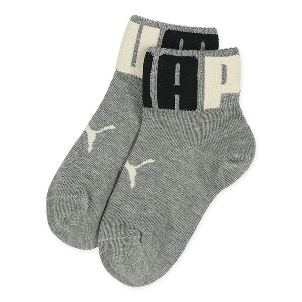 PUMA）3足組キッズローカットソックス（ビッグロゴ）